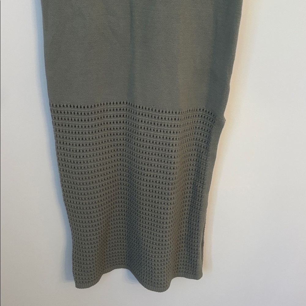 Universal Thread Sage Green Knit Sweater Tank Midi Dress - Picture 5 of 7